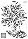 Schablone-Stencil A4 087-1262 Pfauenfeder Ornament
